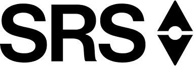 Black logo with SRS and symbol